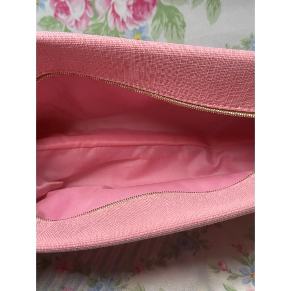 Lancôme Pink Makeup‎ Cosmetic Bag Zip Pouch Travel Toiletry 5x12
